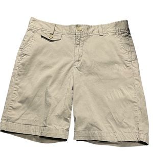 Dockers Ideal Fit Women’s Bermuda Shorts tan petite size 10P